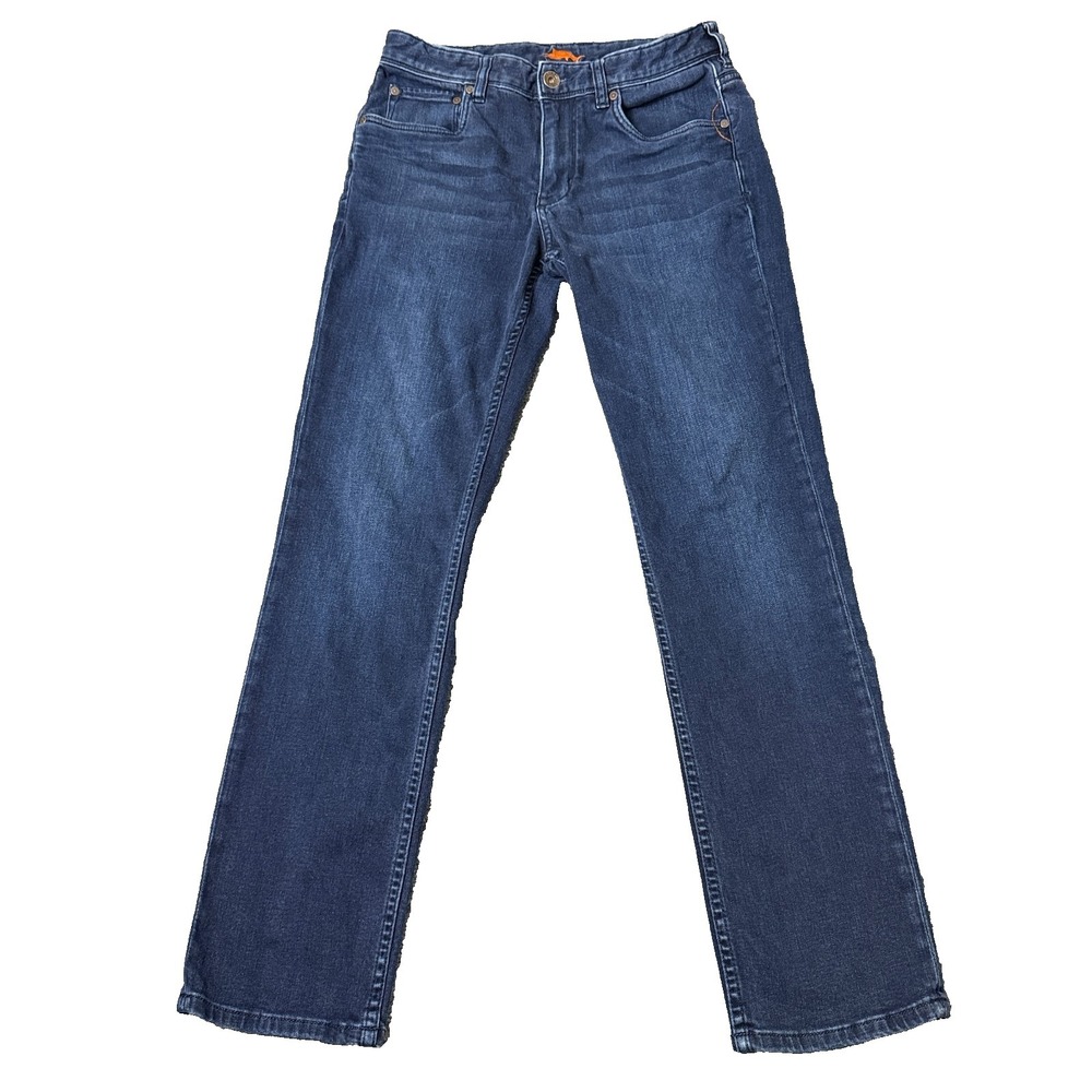 Tommy Bahama Relaxed Straight Leg Jeans Men's 30x32 Stretch Dark Wash Denim